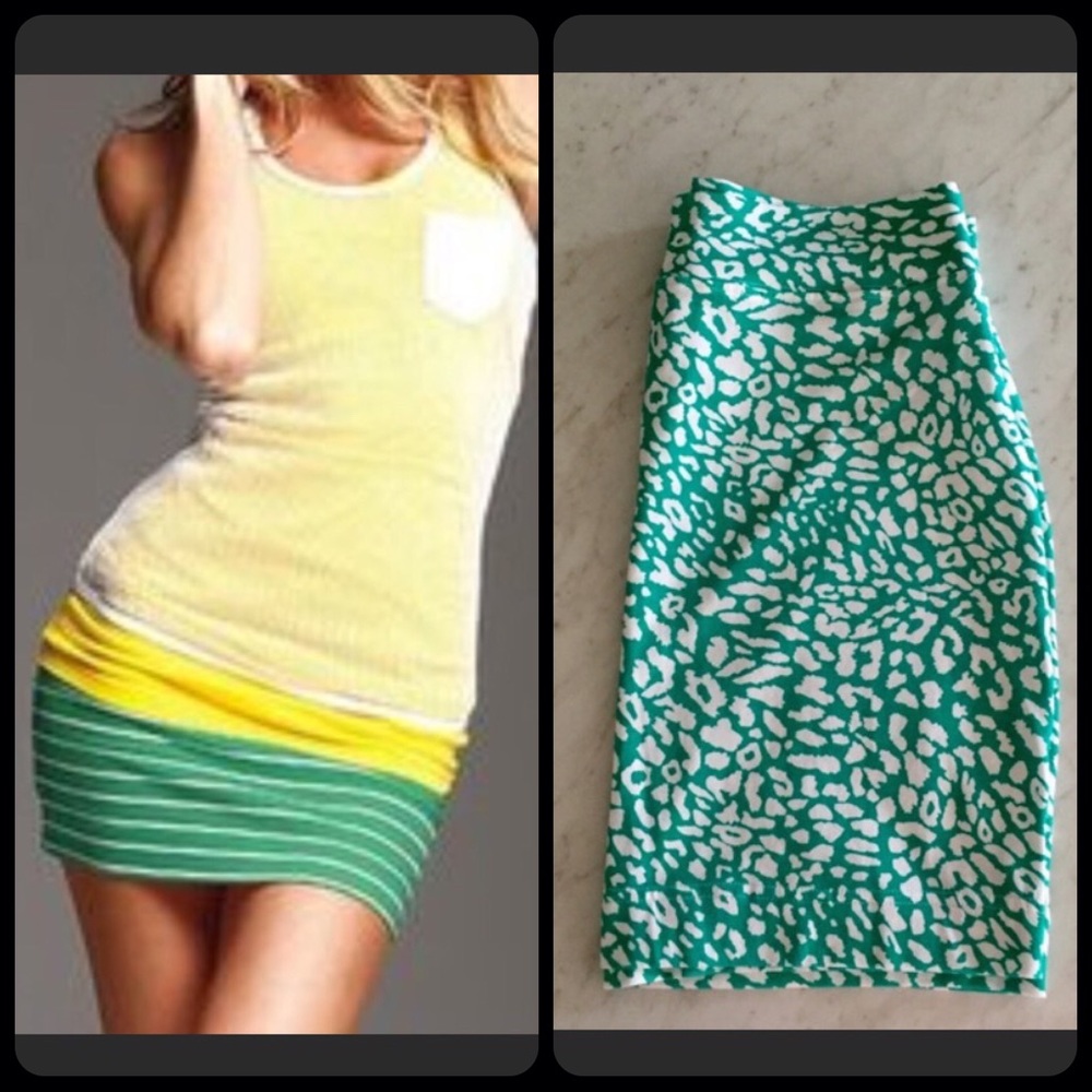 VS Green Leopard-Print Mini